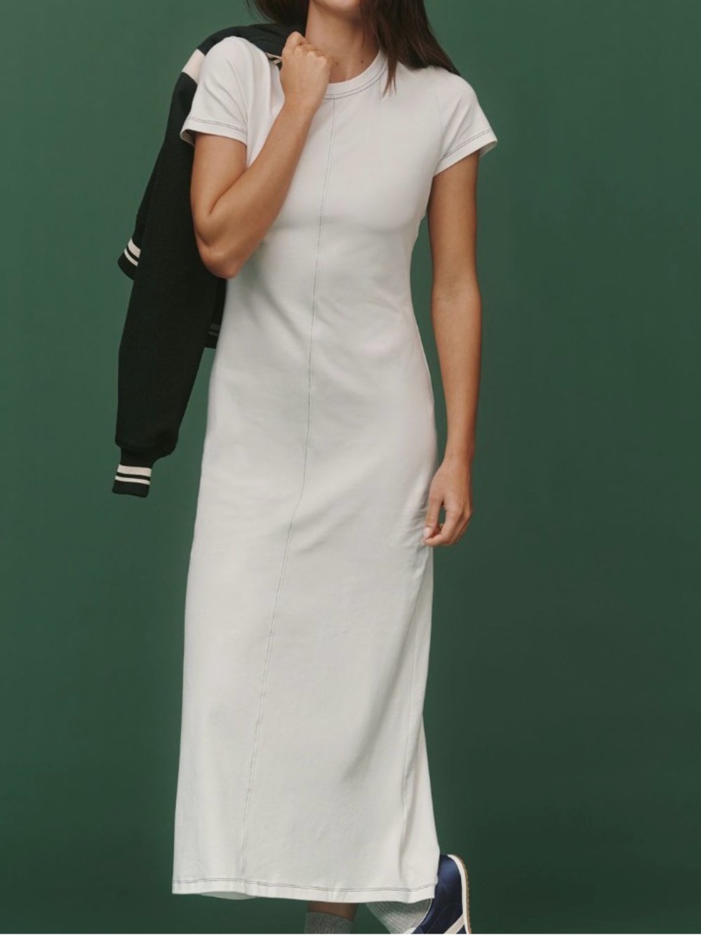 NWT Anthropologie Daily Practice T-Shirt Midi Dress S